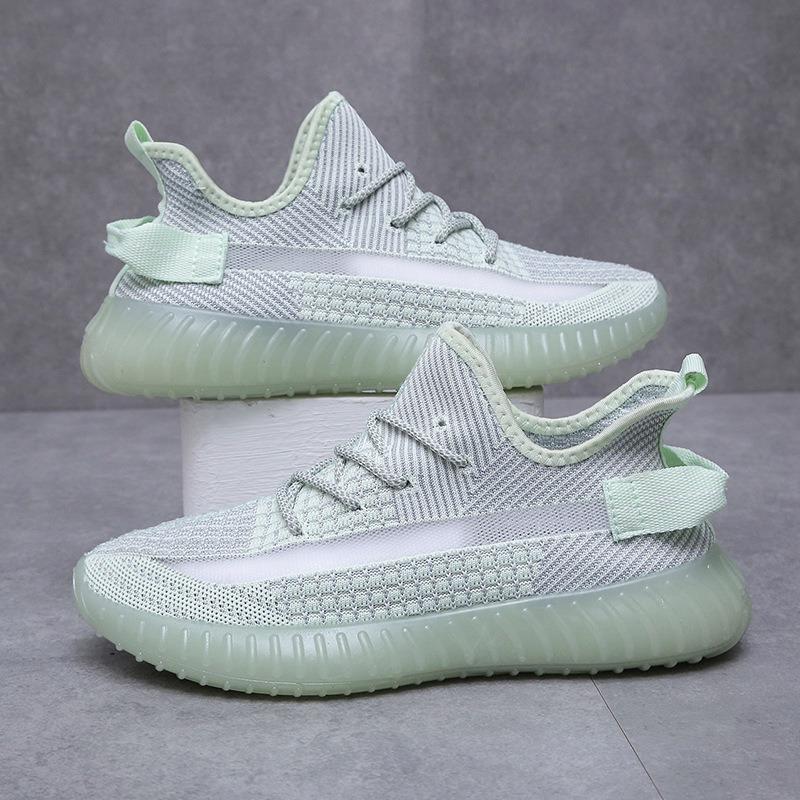 Coconut Shoes New Men's and Women's Same Summer Breathable Mesh Shoes Men's New Trendy Flying Woven Sports and Leisure Shoes