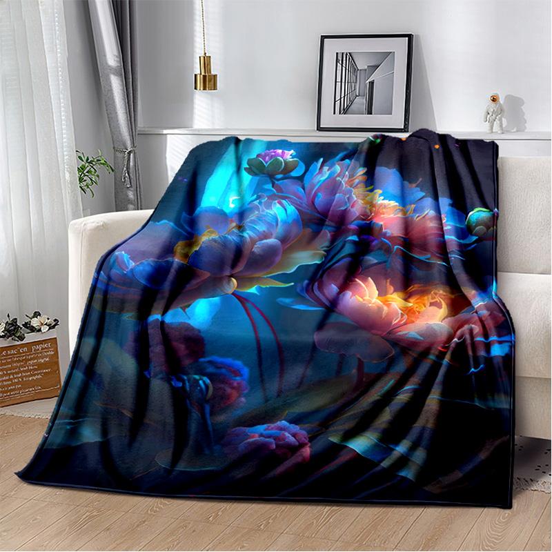 HD Pretty Flower Daisy Rose Chrysanthemum Blanket,Soft Throw Blanket for Home Bedroom Bed Sofa Picnic Travel Cover Blanket Kids
