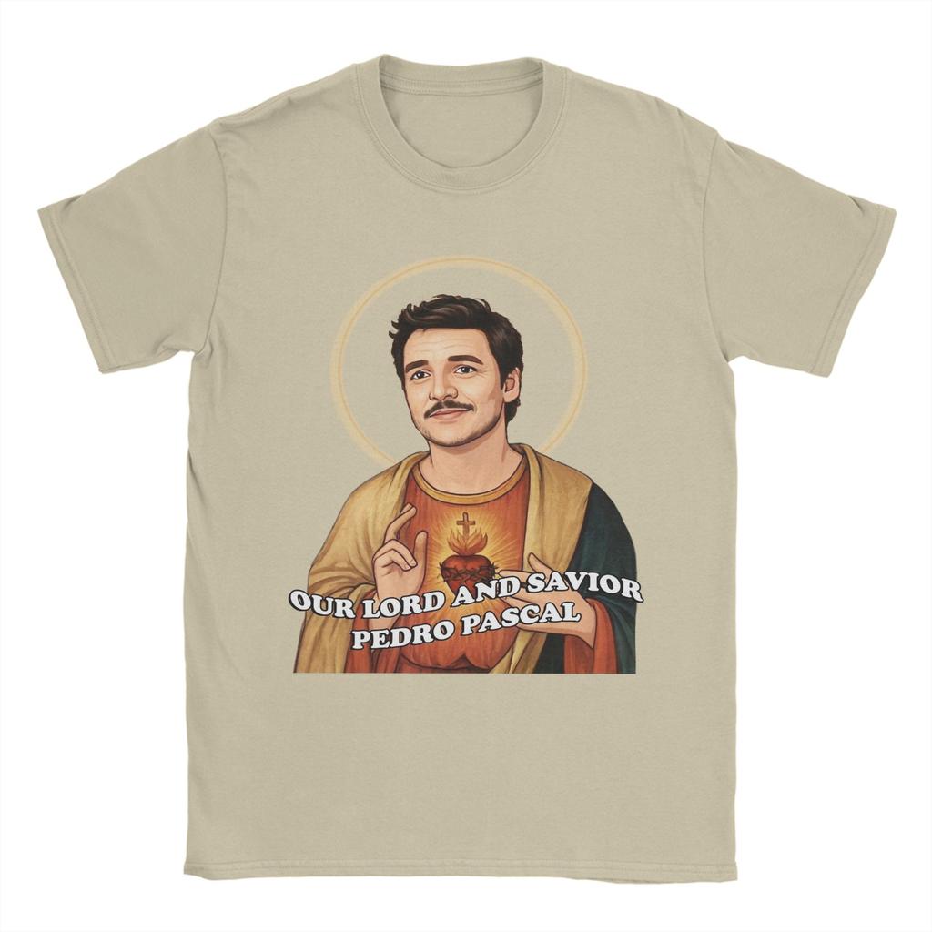 Unisex TShirt Pedro Pascal Unique Cotton Tees Short Sleeve T Shirt Round Neck Tops Original