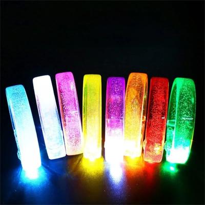 10 Pieces Glow In The Dark LED Glow Bracelets High Transparency Neon Light Luminous Wristbands Plastic Persistent Glow