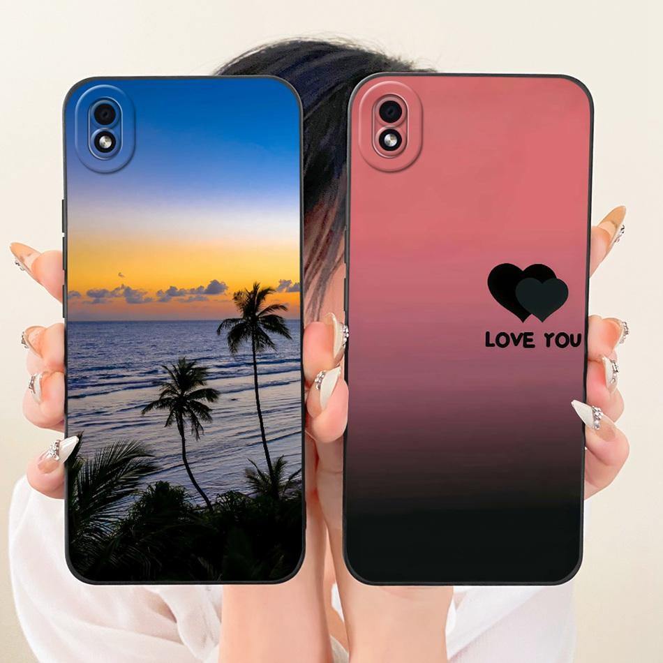For Samsung Galaxy A01 Core Fashion Dusk Beach Painting Phone Case For Samsung A01 A01Core Shockproof Soft Silicone Bumpers