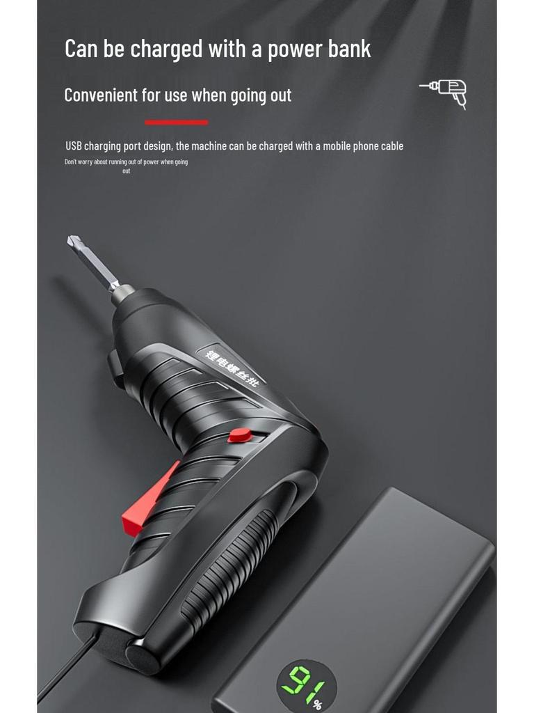 Rechargeable 4.2V Mini Electric Screwdriver & Drill Set