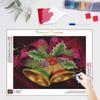 Diamond Painting Christmas Bell Pendant Full Round Diamond Embroidery Cartoon Mosaic Rhinestone Kit Decor For Home 30x40cm/12x16inch