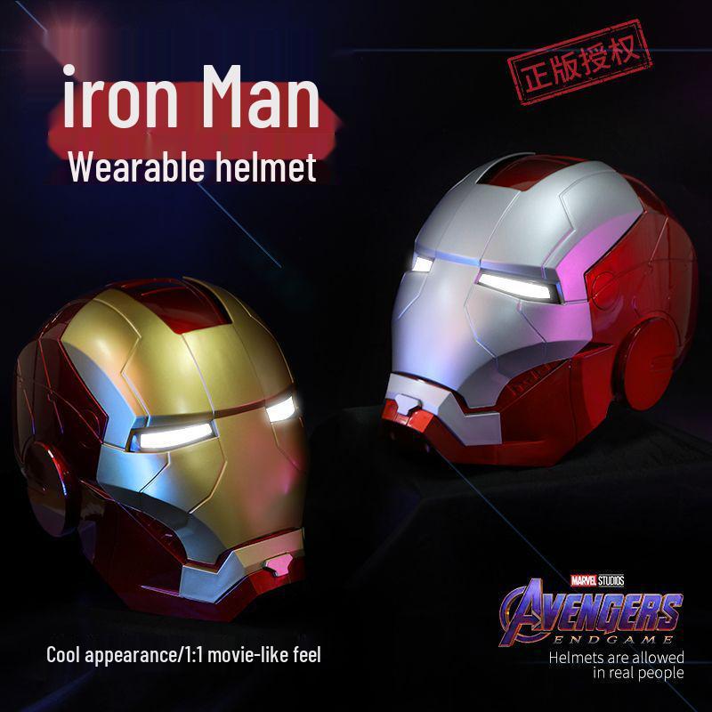Κράνος Iron Man MK5 με Φωνητικό Έλεγχο, Αυτόματο Άνοιγμα, Φωτεινά Χαρακτηριστικά & Μοντέλο Χεριού Cosplay Props