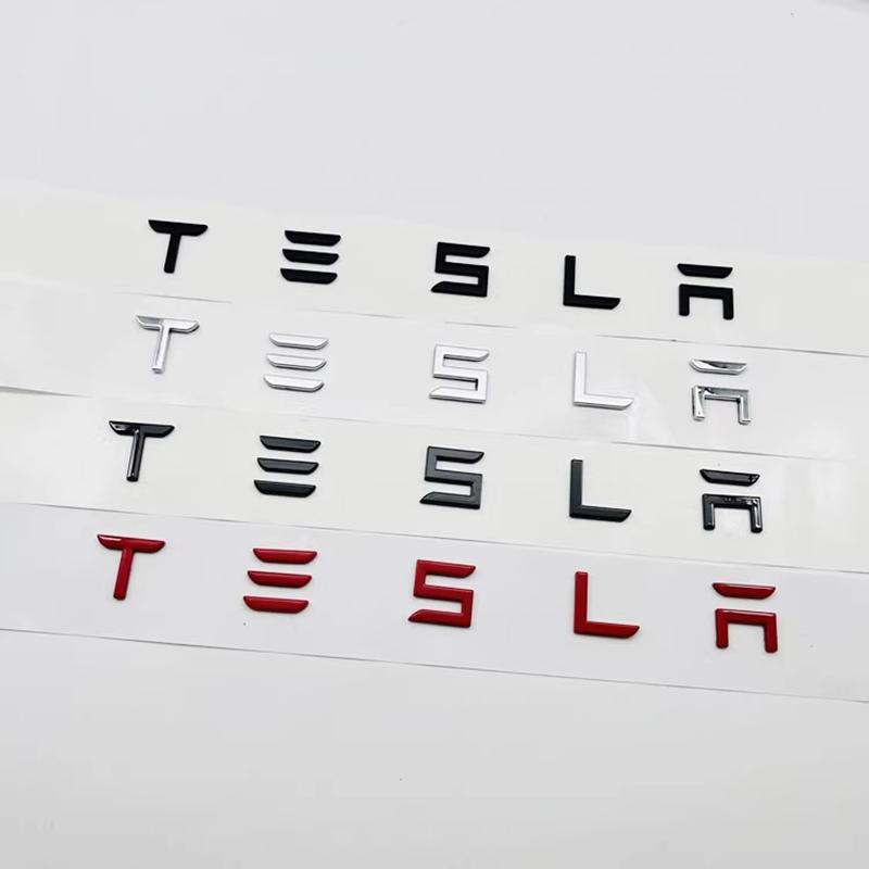 Tesla Car Emblem Stickers Auto Trunk Label Decoration Decals For Tesla Model 3 S X Y Cybertruck Roadster SpaceX P75D P85D P90D