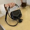 Korean Style Crossbody Bag for Women 2026 New Sweet Girls Buckle Single Shoulder Bags Fashion Rivet Decorated Mini Coin Pouch