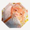1pc Anime Character Cherry Blossom Floral Print Automatic Opening Folding Outdoor Umbrella with 8-Rib Iron Frame - Perfect for Fans, Travelers, D