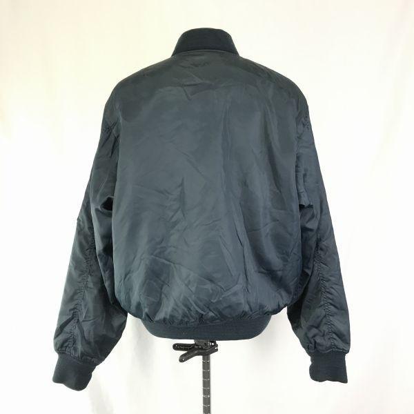 Be-J MA-1 Flight Jacket Navy Men’s L Windproof Cold-Resistant(USED)