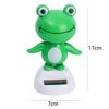 Car Dashboard Decoration Shaking Head Frog Solar Powered Dancing Frog Auto Interior Ornaments Car Swinging Head Frogs Decor