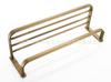 European Retro Copper Bathroom Shelf and Towel Rack in Antique Style