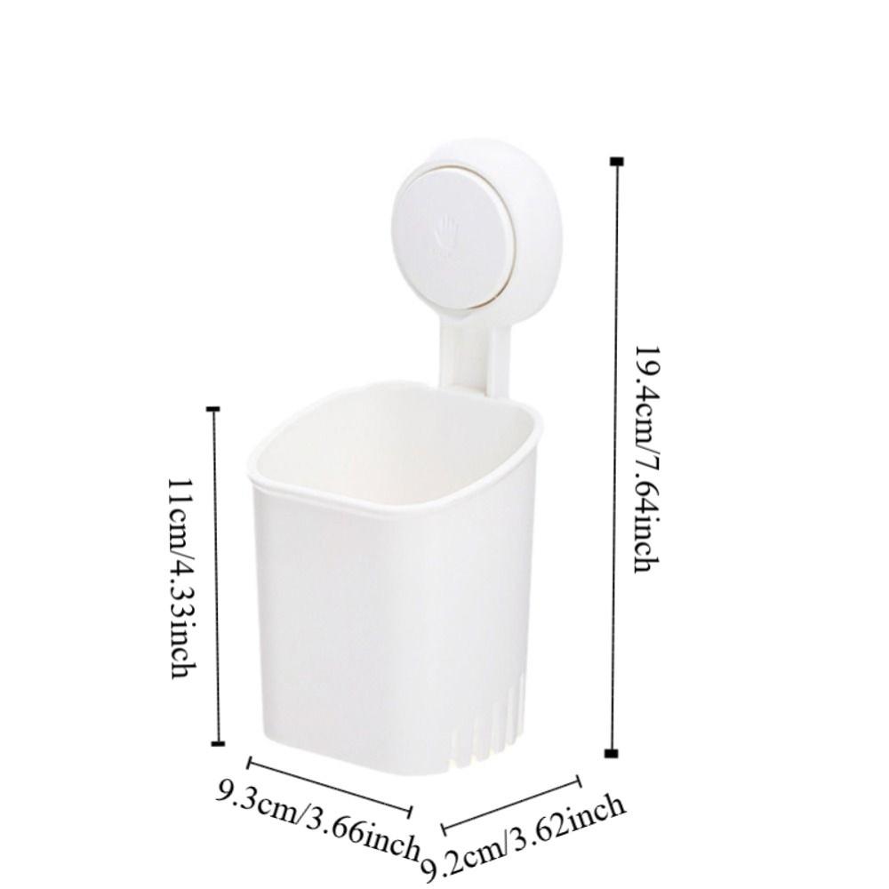 2pcs Removable Razor Holder Wall-mounted Toothpaste Holder Suction Cup Toothbrush Holder  Dormitory