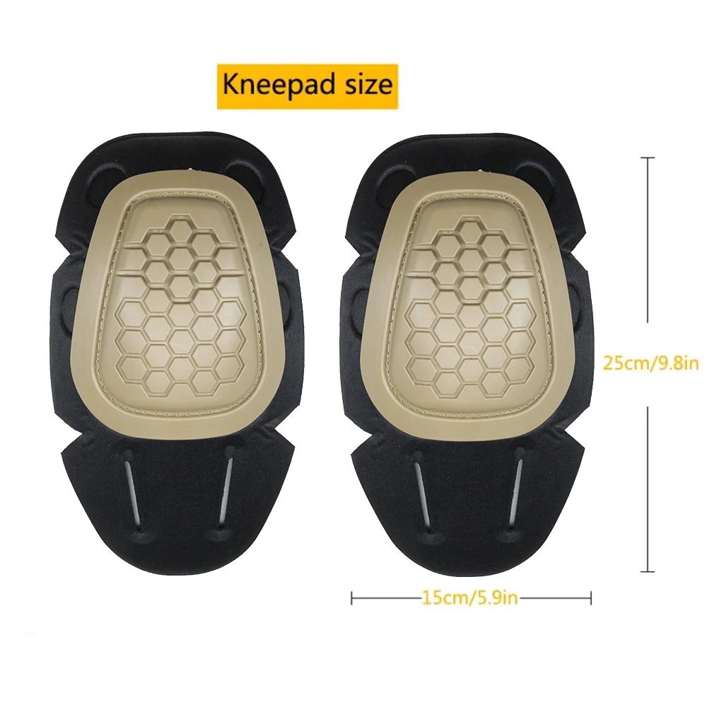 4Pcs/Set Military Tactical Knee Elbow Pad Set Airsoft Knee Elbow Protective Pads Combat Paintball Skate Sports Safety Guard Gear