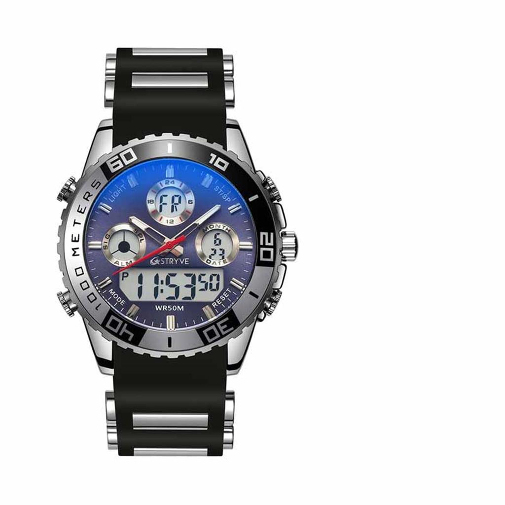 Men's Waterproof Luminous Running Alarm Clock Watch