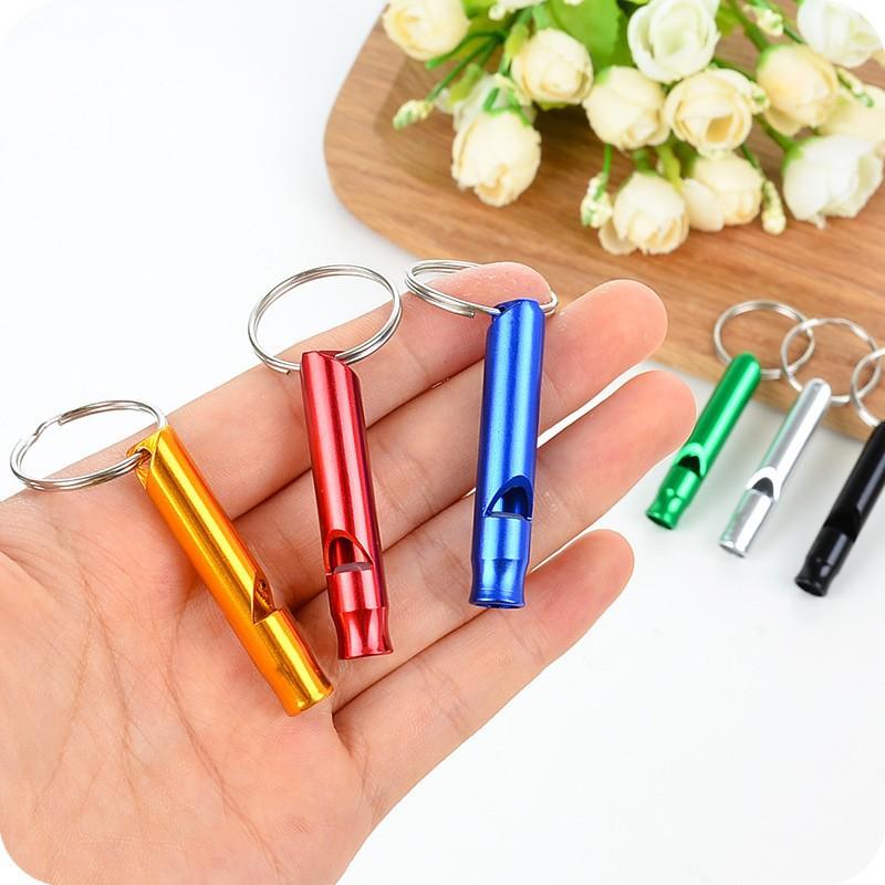 Small Aluminum Alloy Whistle Life-saving Whistle Psk Outdoor Survival Whistle Training Whistle Outdoor Supplies