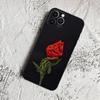 Poppy Flower Bloom Phone Case for Iphone 15 14 13 12 11 Pro Max Xr X Xs Mini 8 Plus SE 2022 Black Soft Silicone Cover