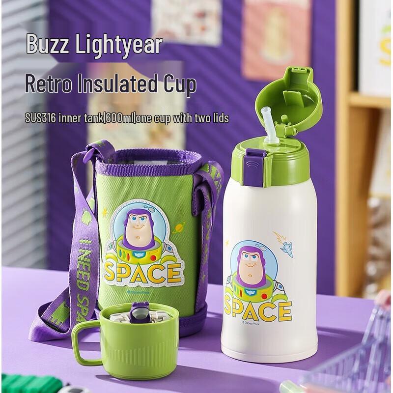 Beddybear Kids 3D Buzz Lightyear Insulated Water Bottle