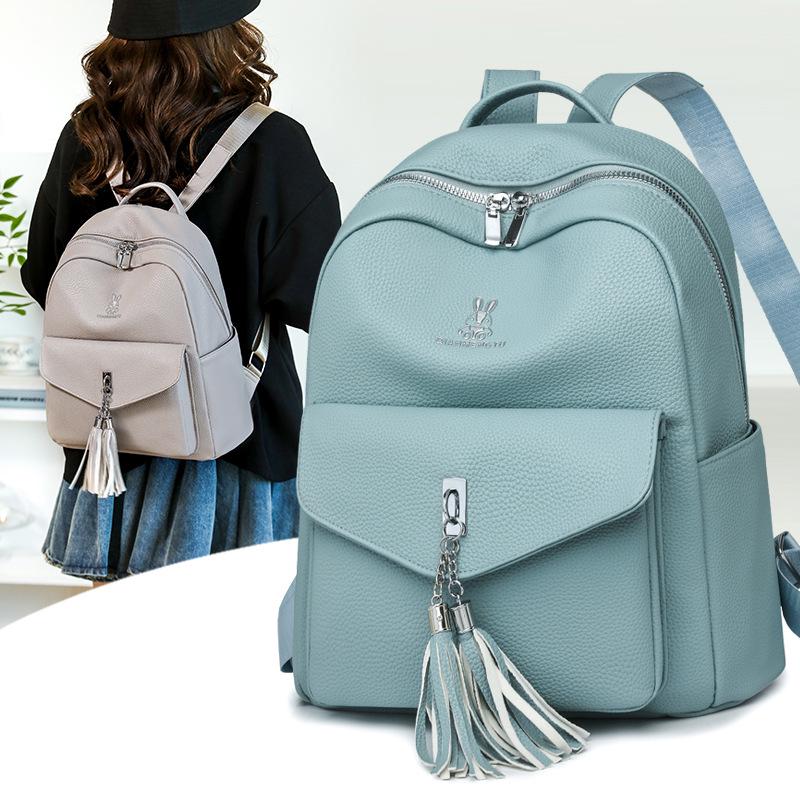 Korean Style Women's Backpack 2025: Fashionable, Versatile, Large Capacity, Lightweight Travel Backpack