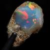 Stone Natural Mineral Precious Opal from Ethiopia Gemstone Approximately Side [N2 Natural] - (1060 "One-of-a-kind" 14.6ct [Long 23mm])