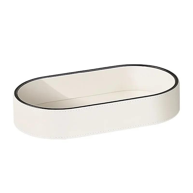 Nordic Luxury Home Tray–Jewelry Organizer Box Plate Storage for Cosmetics Dice Coins Keys & Wallet Desktop Decor for Living Room