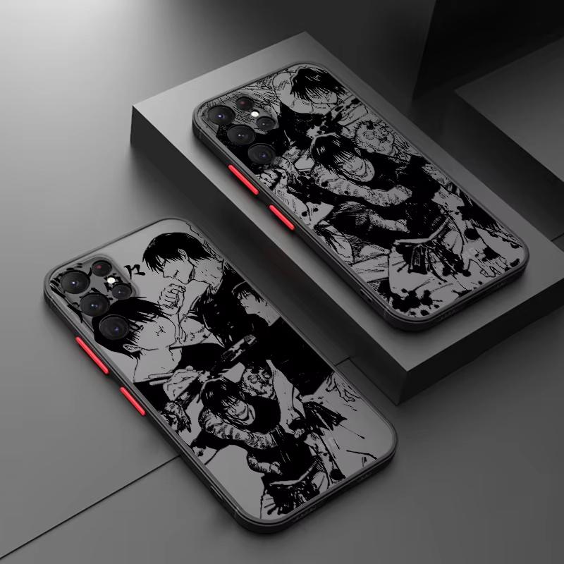 Anime Jujutsu Kaisen Toji Phone Case for Samsung Galaxy S24 S23 S22 S21 S20 Plus Ultra FE A73 A72 A71 A52 A51 A32 Note 20 Case