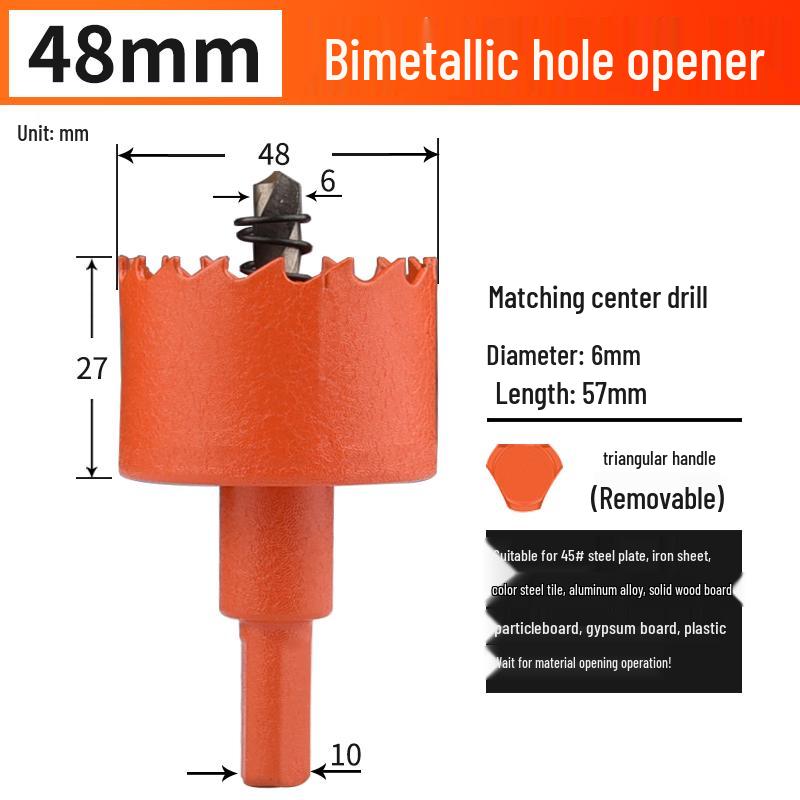 High-Quality 75mm Wood & Plasterboard Hole Saw Drill Bit for Downlights