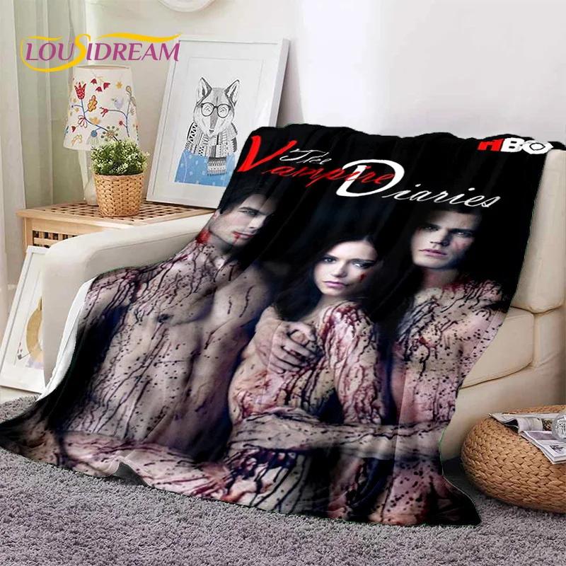 3D Latest The Vampire Diaries Damon Salvatore Soft Flannel Blankets,Throw Blanket Comfortable Blanket for Beds Sofa Home Bedroom