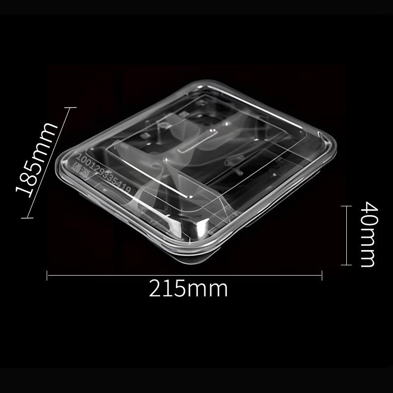 Disposable 5-Compartment Meal Prep Containers with Lids