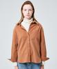 LEI AVERY Semi-Oversized Corduroy Shirt (Camel)