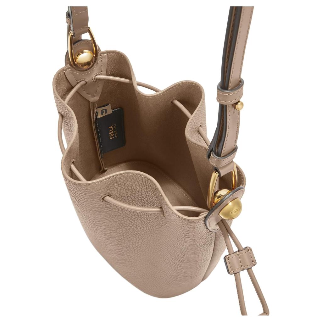 Furla Calfskin Shoulder Bag Mini Women's Stone Gray WB01514-BX0176-2572S