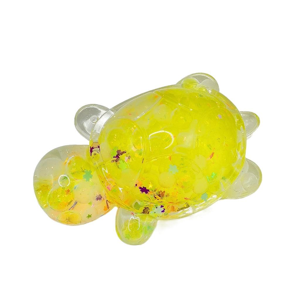 

Серебристые конфетные цветные черепахи куклы Ночная светящаяся черепаха Маленькие украшения Маленькие подарки жёлтый