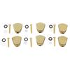 6PCS Guitar Tuner Machine Handle Tuning Key Button Head Metal Guitar Tuning Peg Button Gold