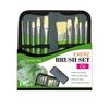 Brush Set - Exerz - Jh022 - 10 Pieces - Professional Silk - Protective Case