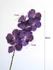Artificial Vanda Orchid Flowers Real Touch Fake Orchid Folral Arrangement  Realistic Decorative Vanda Flower
