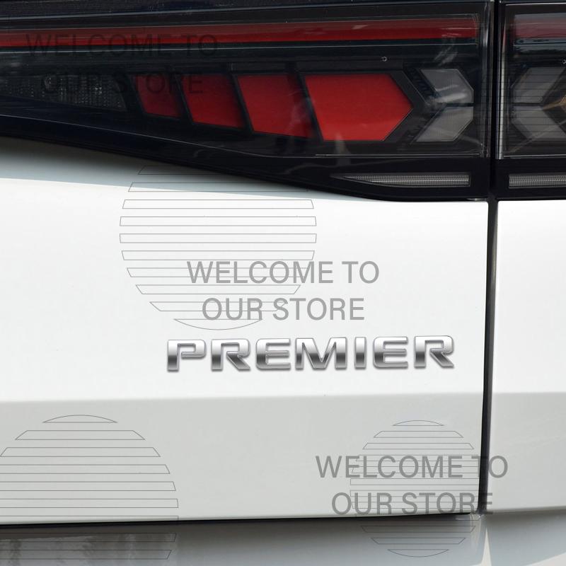 AABHB1 Car Decor Metal Premier Letter Emblem 3D Sticker For Chevrolet Blazer Equinox Trailblazer Malibu Traverse Tail Rear Trunk Decals