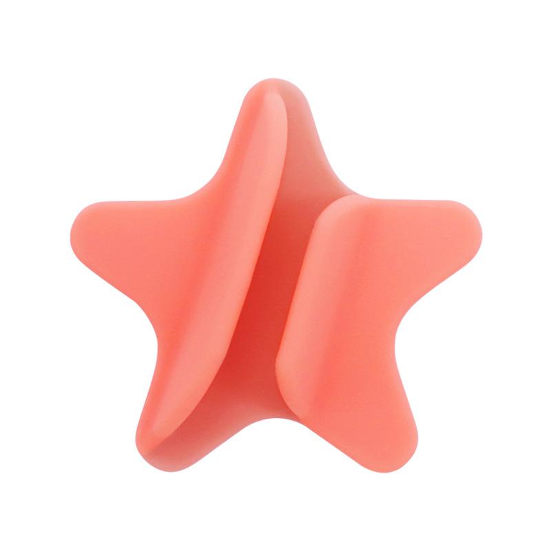 Multi-Color Portable Phone Stand | Lipstick/Lip Gloss Shape Star Design | Silicone Adhesive Lazy Mount for for All Phone Case