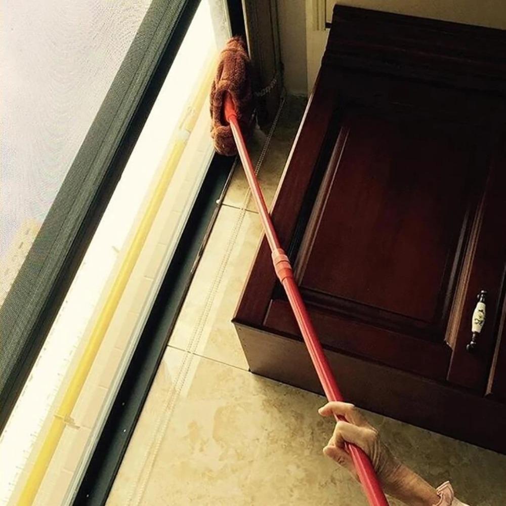 6PCS Reusable Multi Function Broom Cover Coral Velvet Broom Cover Cloth Floor Cleaning