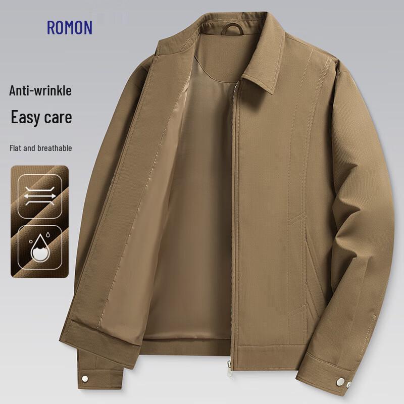 ROMON Men's Business Casual Spring Autumn Jacket
