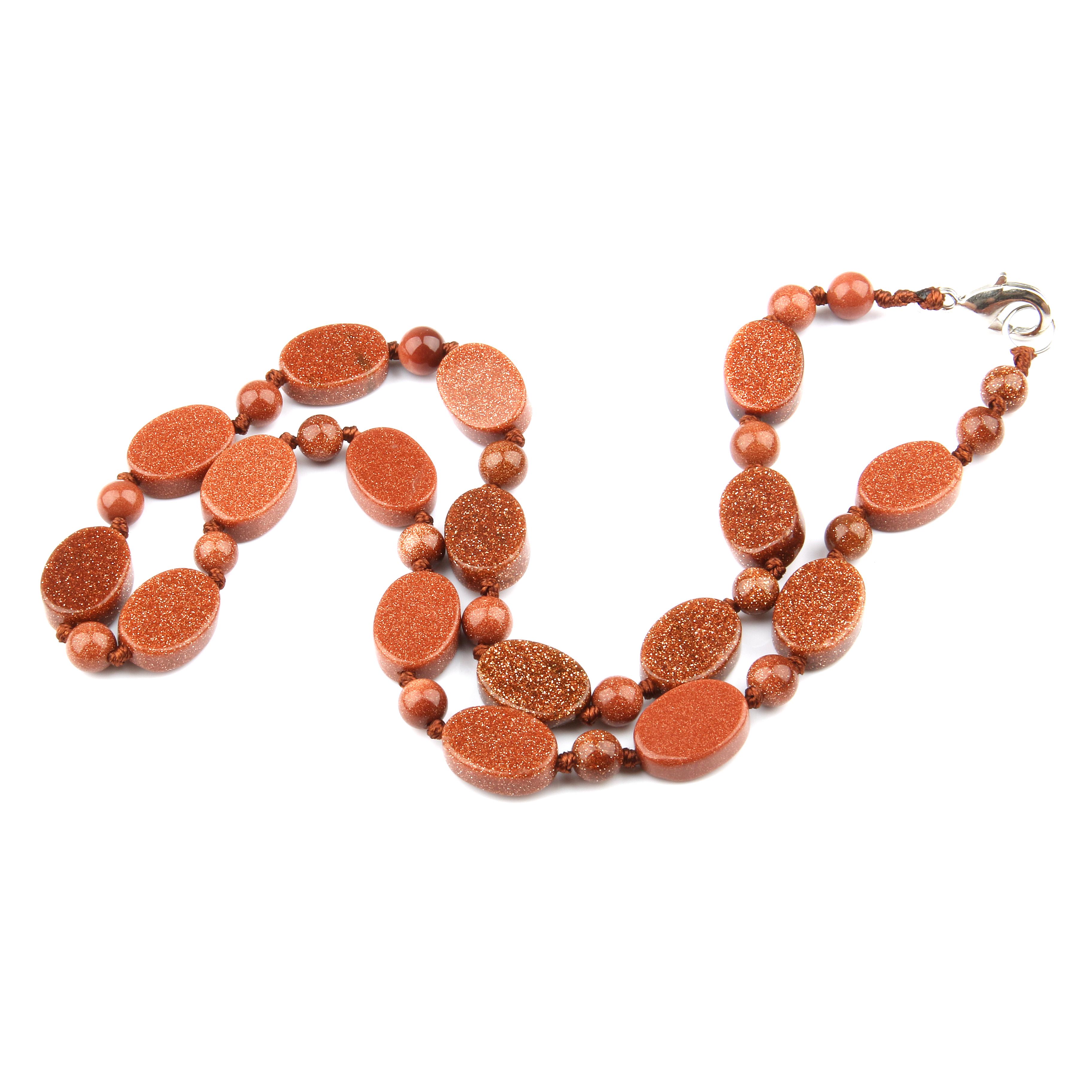 

Женские ожерелья из полудрагоценных камней