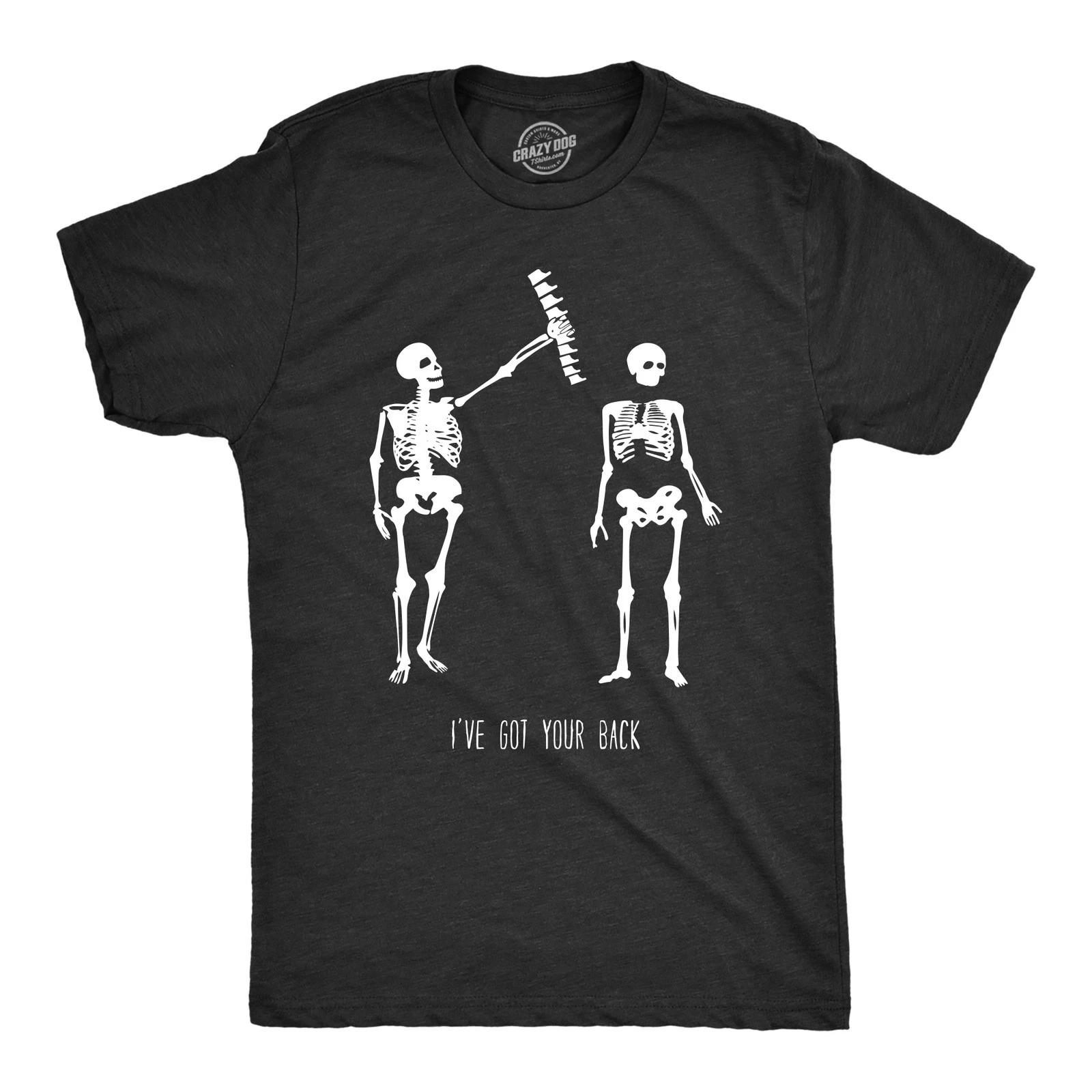 Mens Got Your Back Funny Halloween Skeleton Best Friend T shirt XXXXL