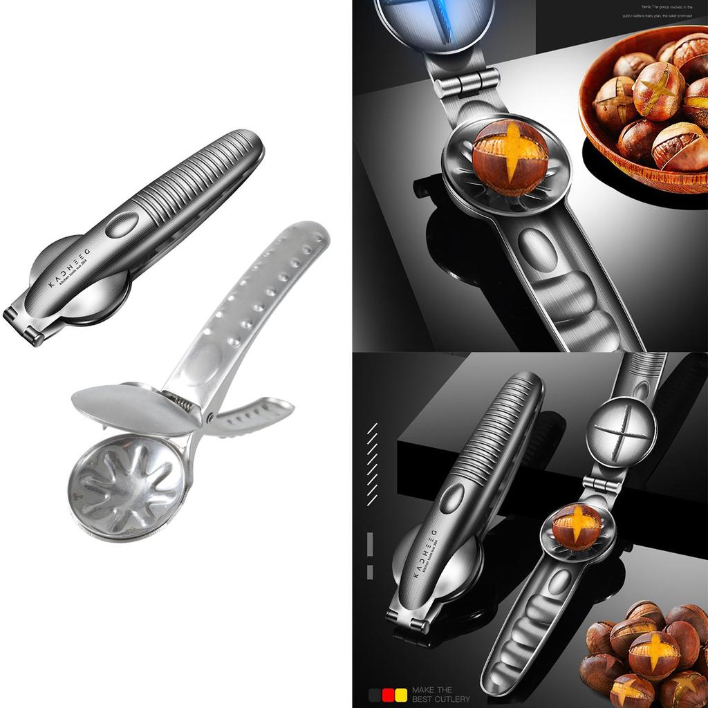 Handy Nut Cutter Durable Sheller Chestnut Clip Opener for Quick and Hassle frees Opening Portable Chestnut Cutter