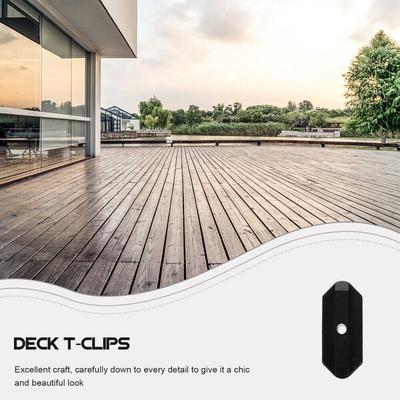 100 Stück 6mm T Verbunddielen-Clips zur Reparatur und Befestigung von Außenböden