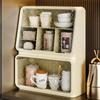 Desktop Tea Cup Storage Rack Dustproof Cup Storage Cabinet Household Kitchen Coffee Cup Mug Storage Box Office Bar Counter Shelf