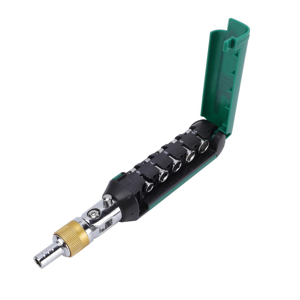 14 In 1 Ratchet Screwdriver Set with 180 Degree Rotation CRV Bits Built In Storage Design for 1/4 Inch Interface for Home Repair Furniture Assembly Au