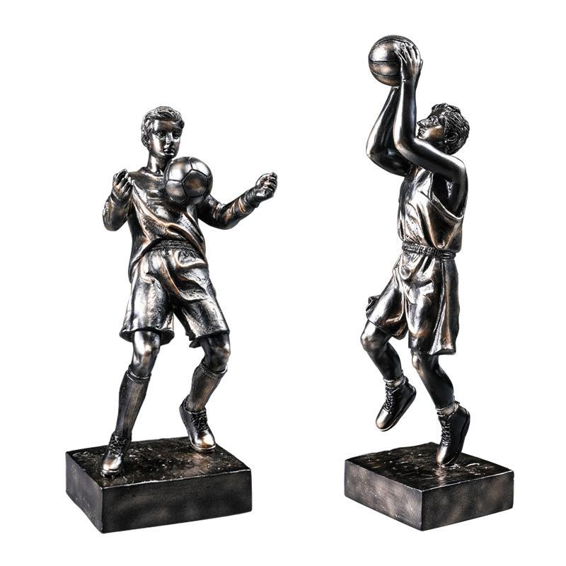 Modern Simple Basketball Ornaments Creative Football Characters Office Living Room TV Cabinet Home Soft Decorations