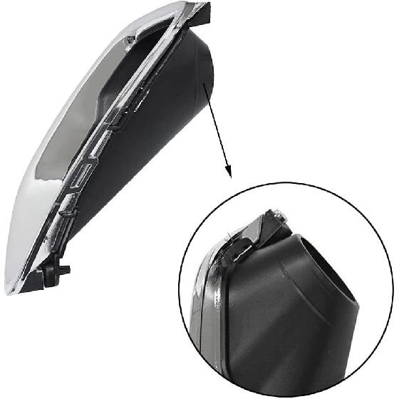 Front Bumper Fog Light Cover Bezel, Passenger Side Fog Lamp Cover Front Right Bumper Light Hole Trim Bezel, 2016-2020 Compatible with Jeep Grand