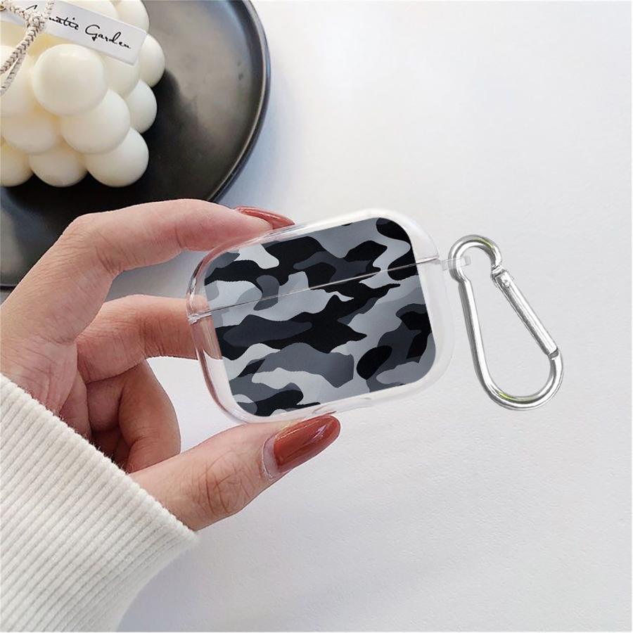 Camouflage Design Clear Earphone Cases Cover Case For Airpods Pro2 Pro3 3 4 2 1 Pro