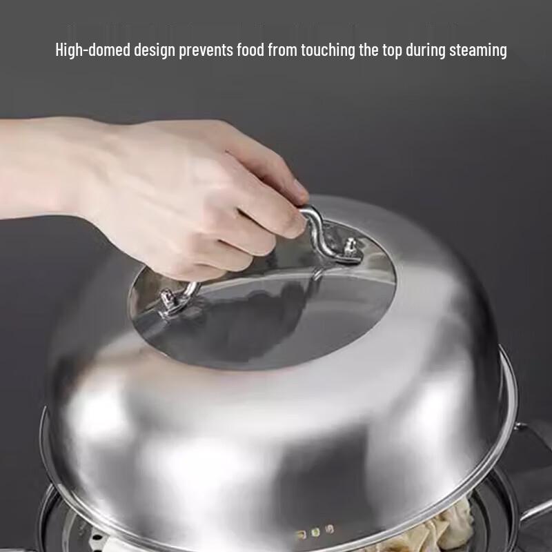 Baishide Freton 28CM Doppelschichtiger Dampfgarer