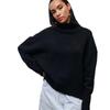 Women's Loose Half-High Neck Sweater – European and American Style, Fall/Winter
