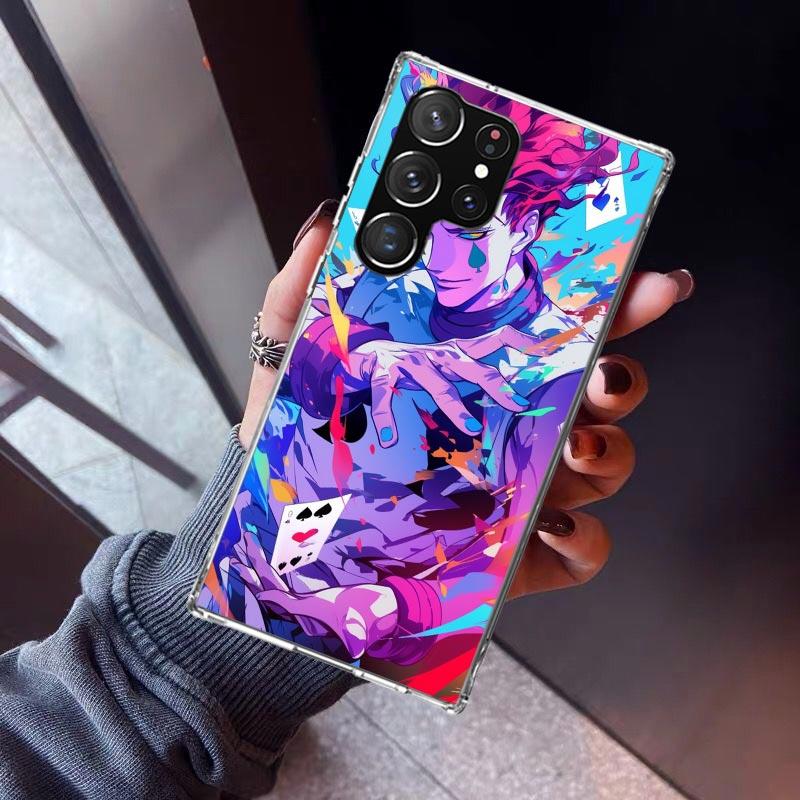 Huner X-Hunters Hisoka Phone Case For Samsung Galaxy S23 S24 S25 Edge S26 Ultra S22 + S21 Plus S20 FE Cover Silicone Print Shell