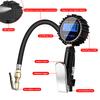 Inflation Monitoring Manometer Aluminum Alloy Air Line Clip-on Tyre Pump Tire Pressure Inflator Gauge Universal LCD Digital